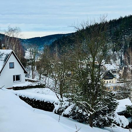 Urige Berghuette Mit Kamin Und Sauna Im Erzgebirge Nahe Schwarzwassertal Pobershau Buitenkant foto