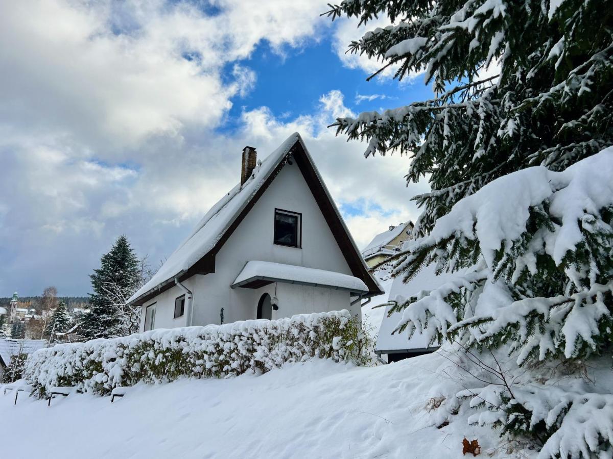 Urige Berghuette Mit Kamin Und Sauna Im Erzgebirge Nahe Schwarzwassertal Pobershau Buitenkant foto