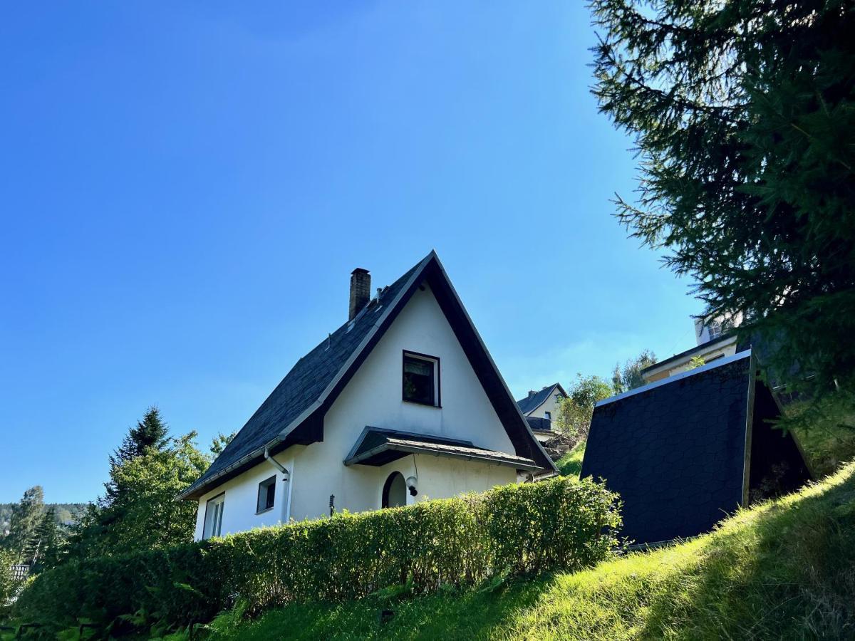 Urige Berghuette Mit Kamin Und Sauna Im Erzgebirge Nahe Schwarzwassertal Pobershau Buitenkant foto