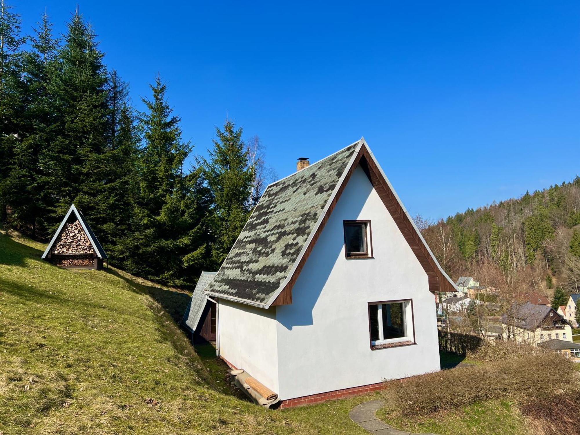 Urige Berghuette Mit Kamin Und Sauna Im Erzgebirge Nahe Schwarzwassertal Pobershau Buitenkant foto